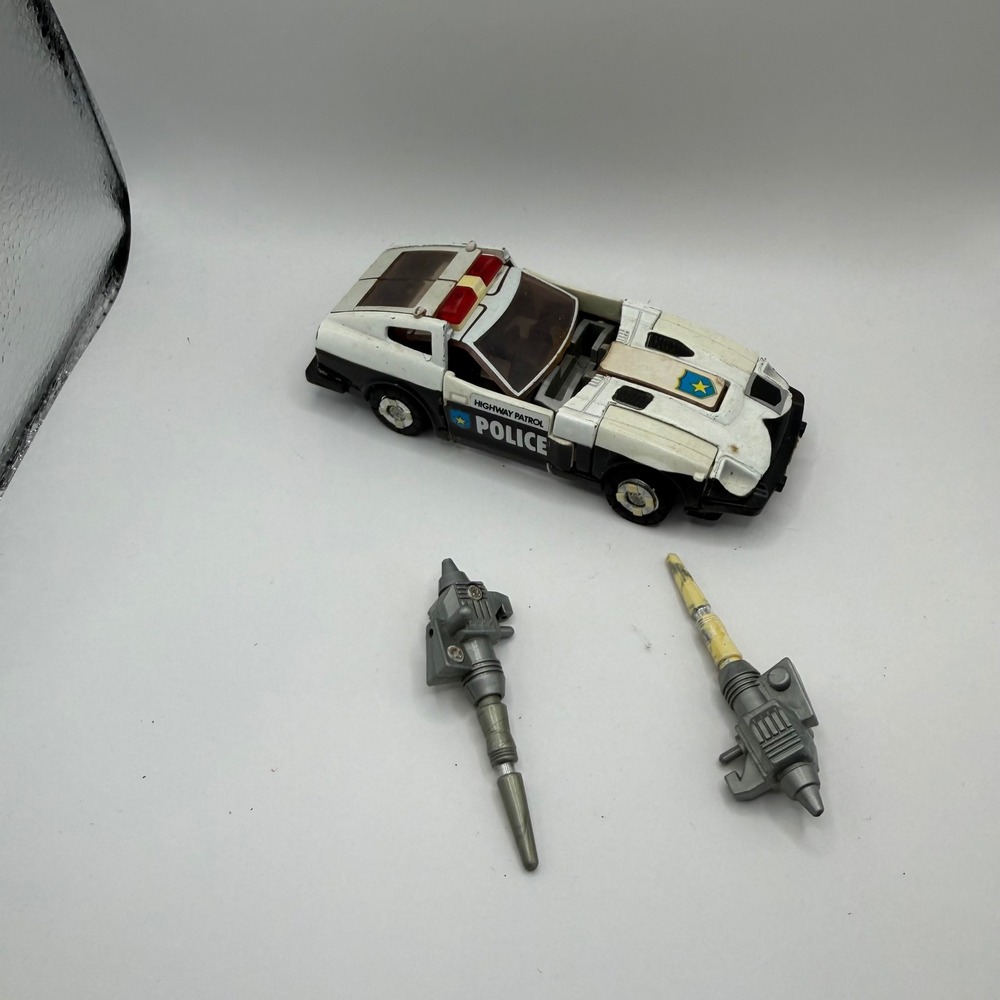 Vintage Transformers G1 Prowl 1980 1982 Hasbro Takara Police Car with Weapons